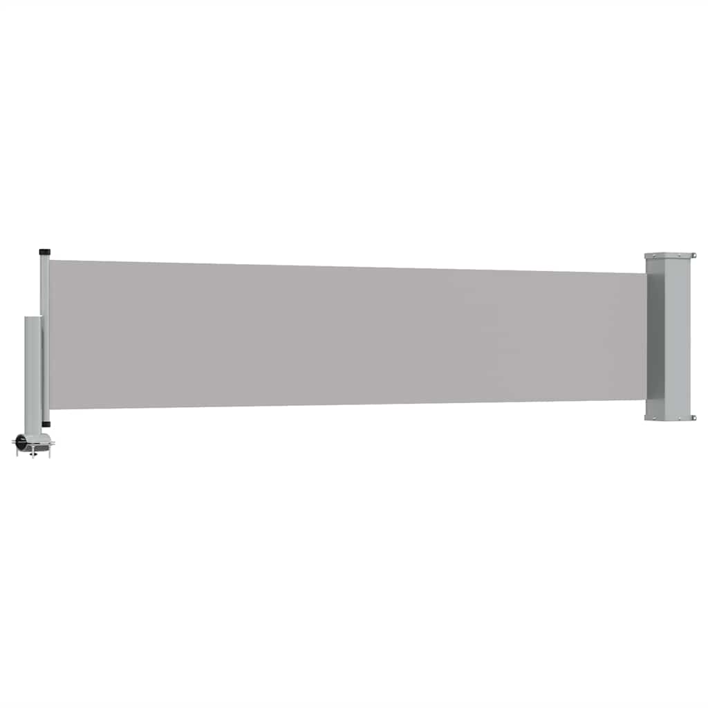 Uvlačiva bočna tenda za terasu 60 x 300 cm siva
