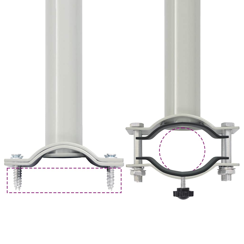 Uvlačiva bočna tenda za terasu 80 x 300 cm crvena
