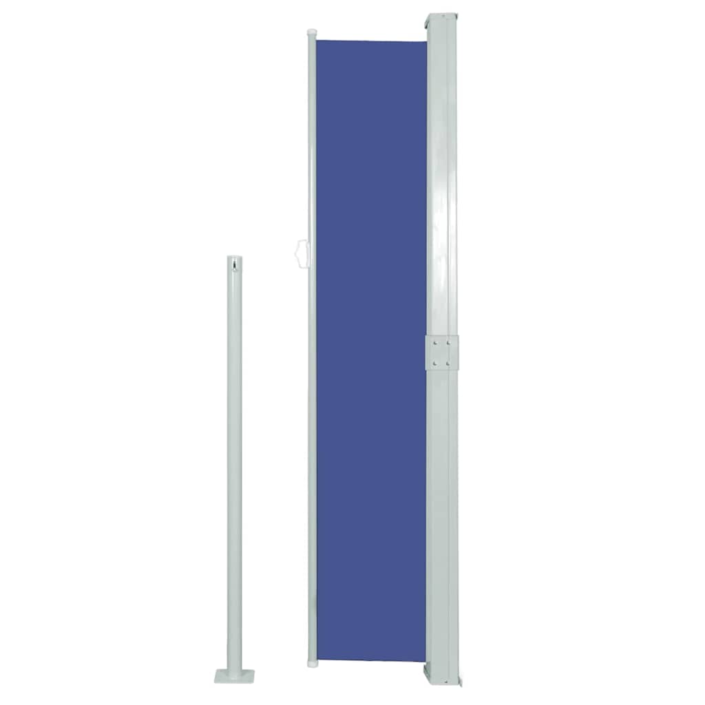 Uvlačiva bočna tenda za terasu 170 x 300 cm plava