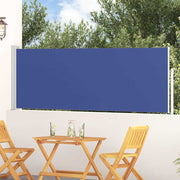 Uvlačiva bočna tenda za terasu 100 x 300 cm plava