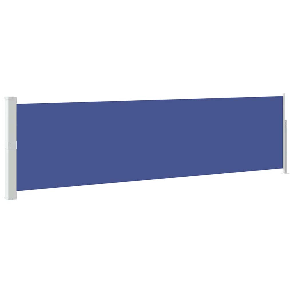 Uvlačiva bočna tenda za terasu 140 x 500 cm plava