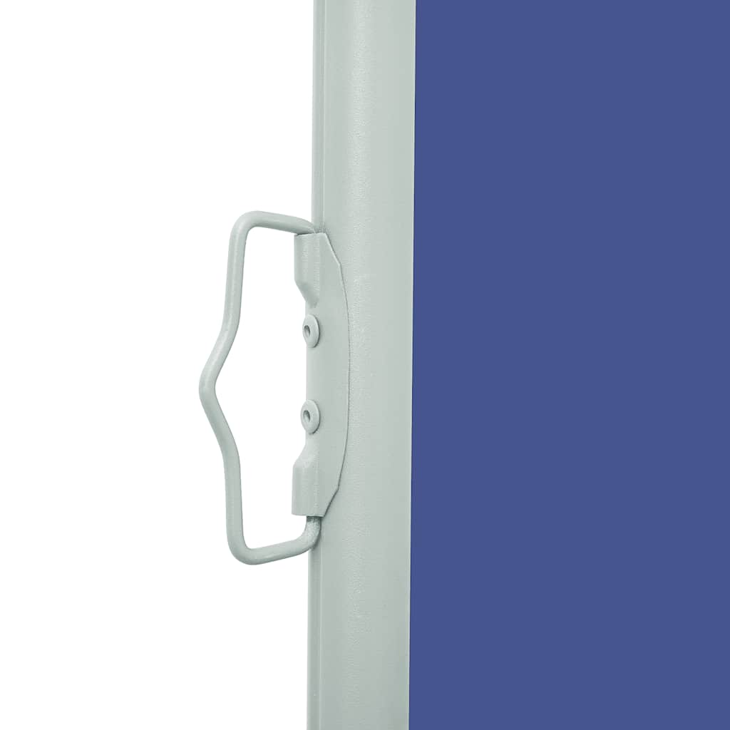 Uvlačiva bočna tenda za terasu 140 x 500 cm plava