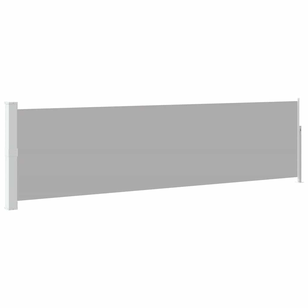 Uvlačiva bočna tenda za terasu 140 x 500 cm siva