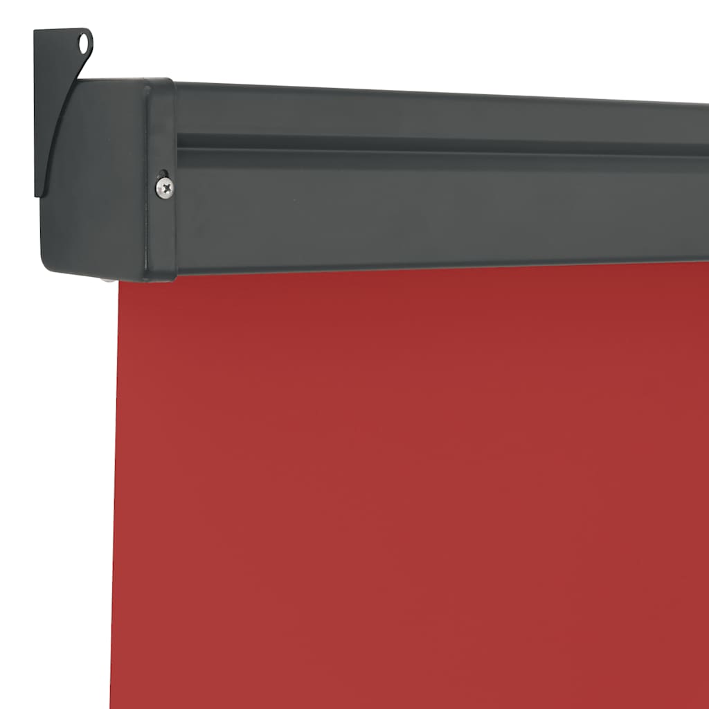 Balkonska bočna tenda 125 x 250 cm crvena