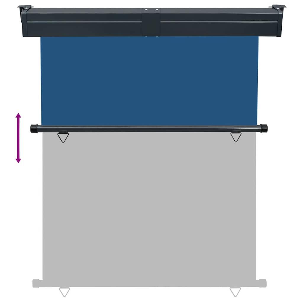 Balkonska bočna tenda 145 x 250 cm plava