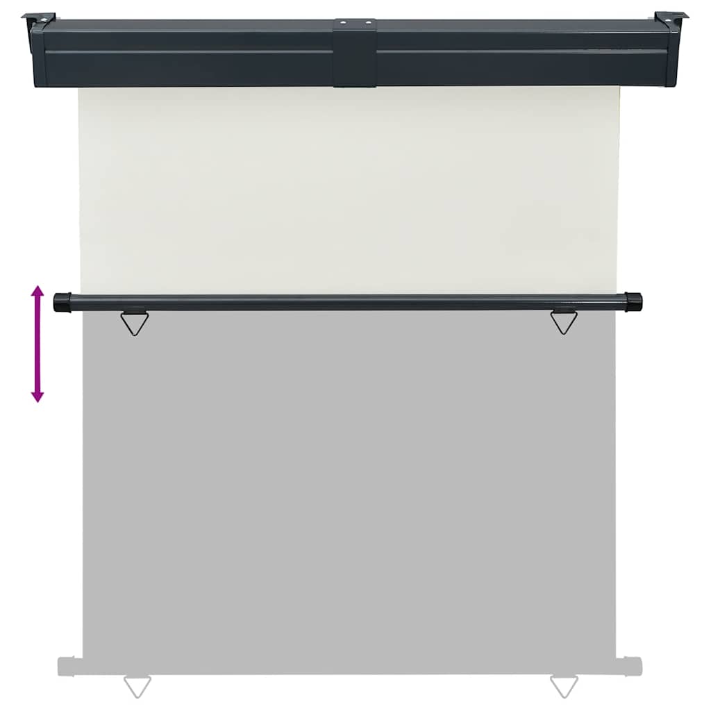 Balkonska bočna tenda 165 x 250 cm krem