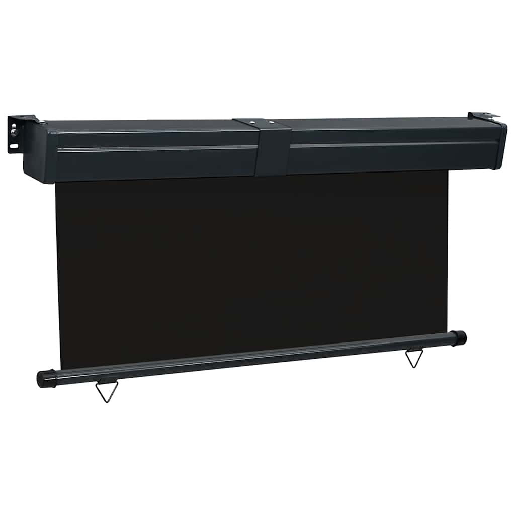 Balkonska bočna tenda 175 x 250 cm crna