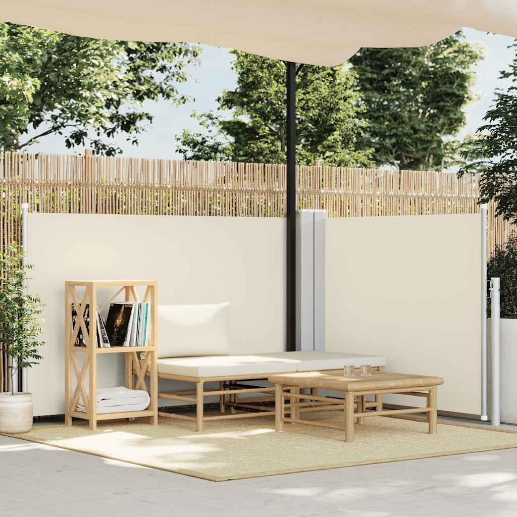 Uvlačiva bočna tenda 100 x 600 cm krem
