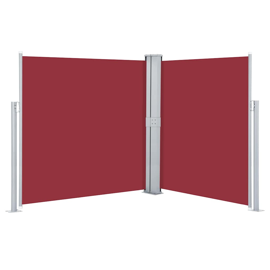 Uvlačiva bočna tenda 140 x 600 cm crvena
