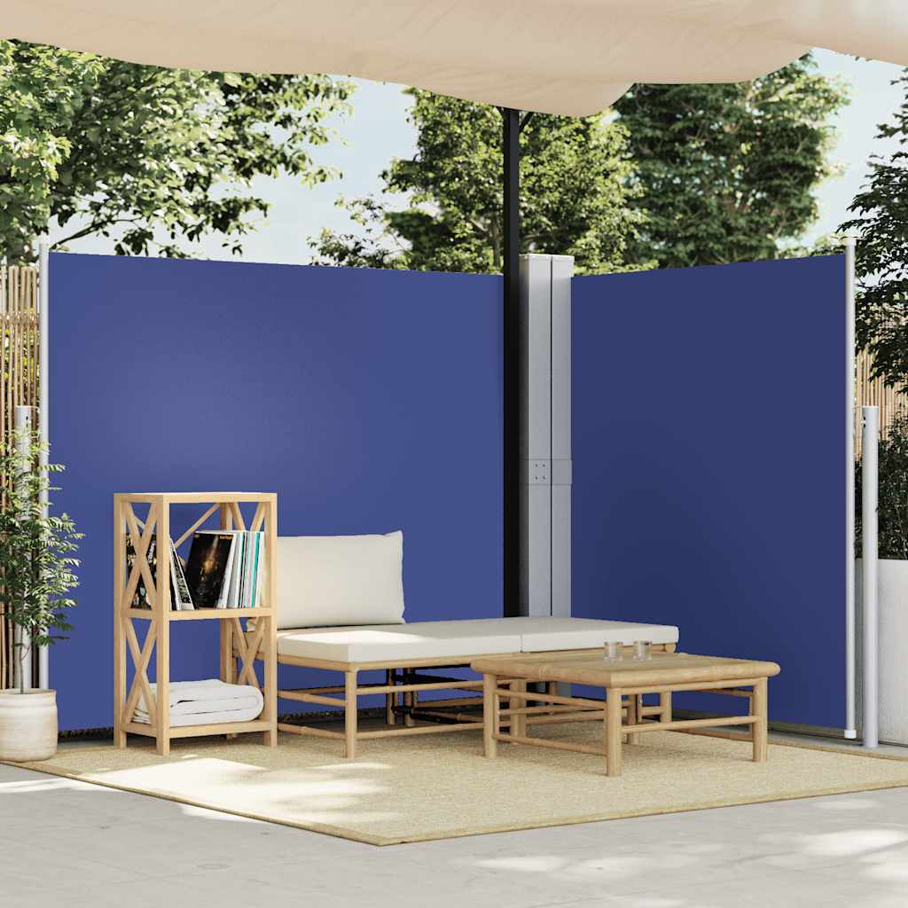 Uvlačiva bočna tenda 160 x 600 cm plava