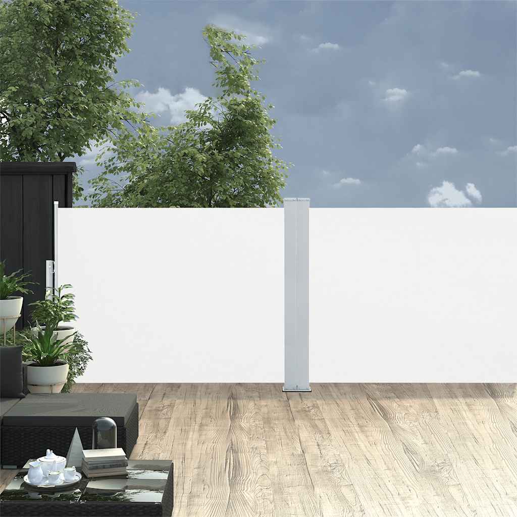 Uvlačiva bočna tenda 100 x 1000 cm krem