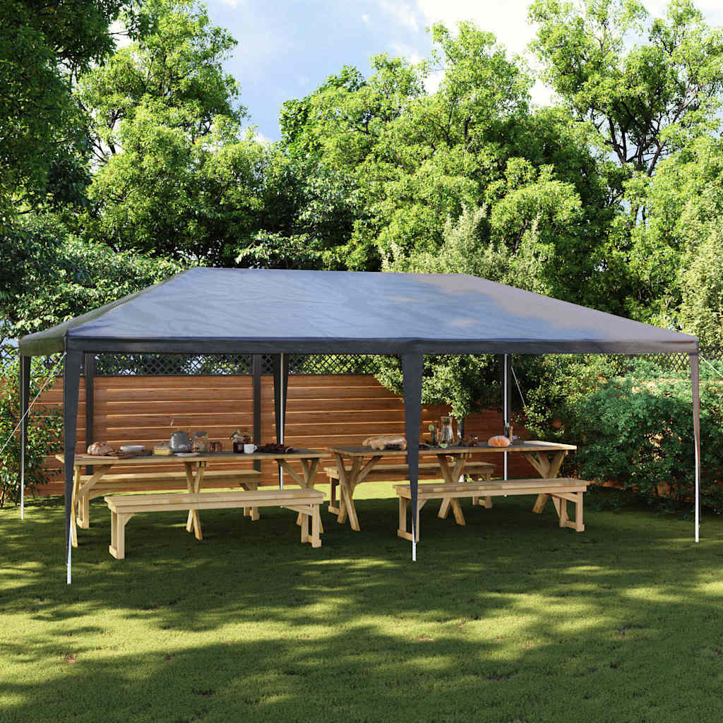 Profesionalni šator za zabave 4 x 6 m antracit 90 g/m²