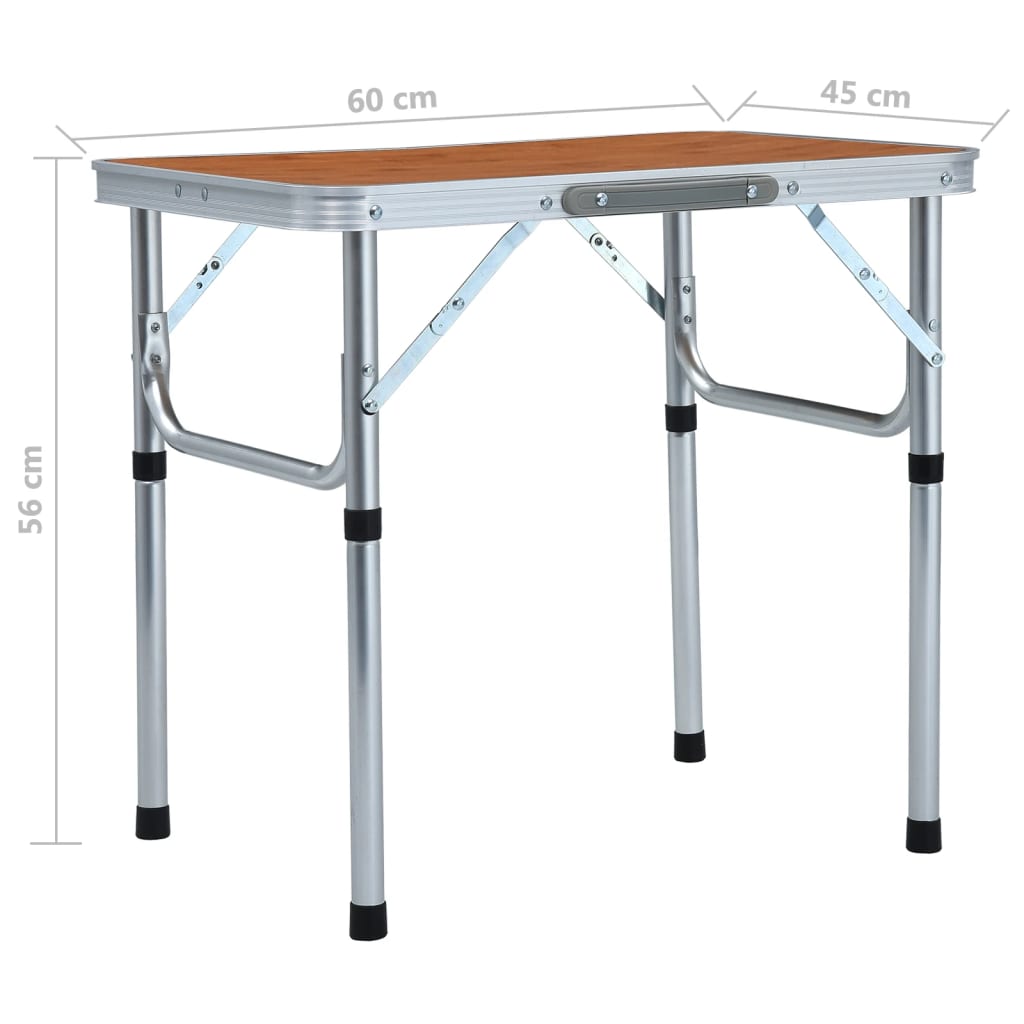 Sklopivi stol za kampiranje aluminijski 60 x 45 cm