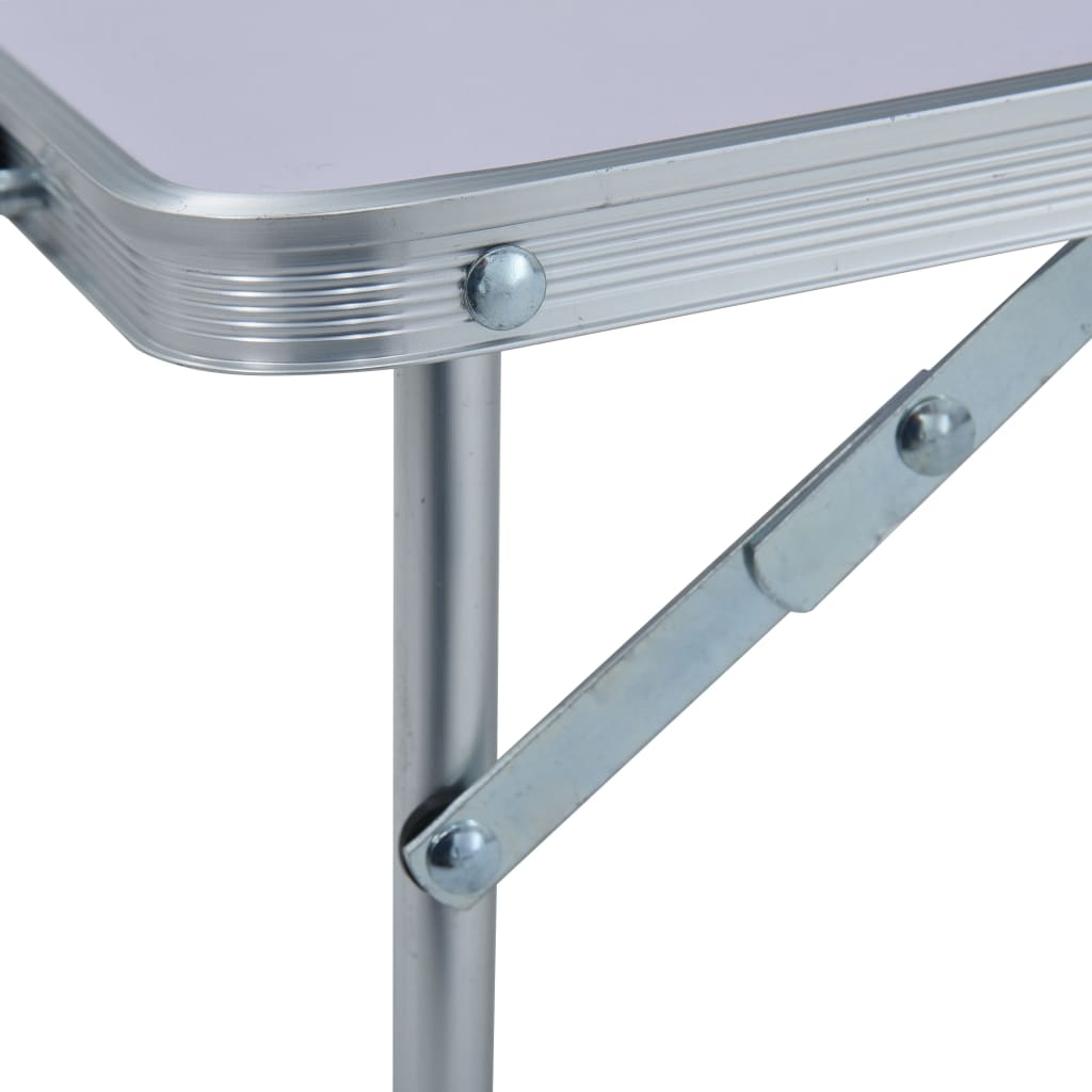Sklopivi stol za kampiranje bijeli aluminijski 60 x 40 cm