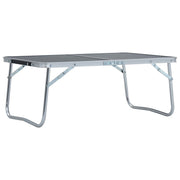 Sklopivi stol za kampiranje sivi aluminijski 60 x 40 cm