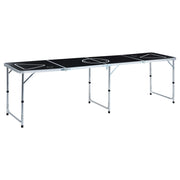 Sklopivi stol za pivski pong 240 cm crni