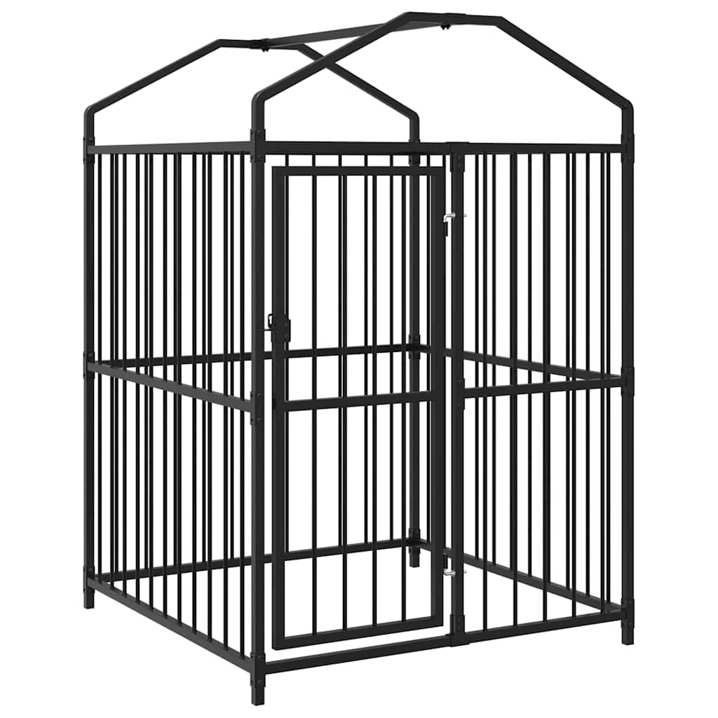 Vanjski kavez za pse s krovom 120 x 120 x 150 cm