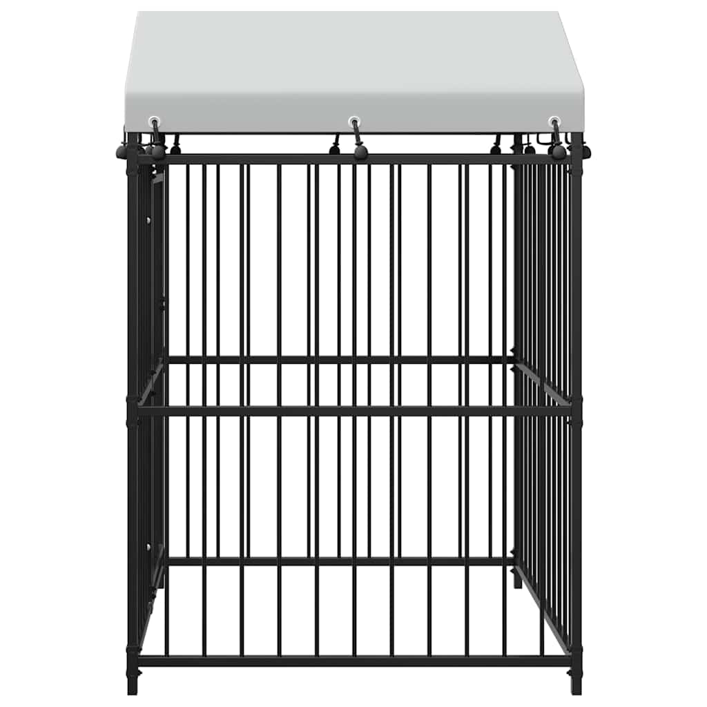 Vanjski kavez za pse s krovom 120 x 120 x 150 cm