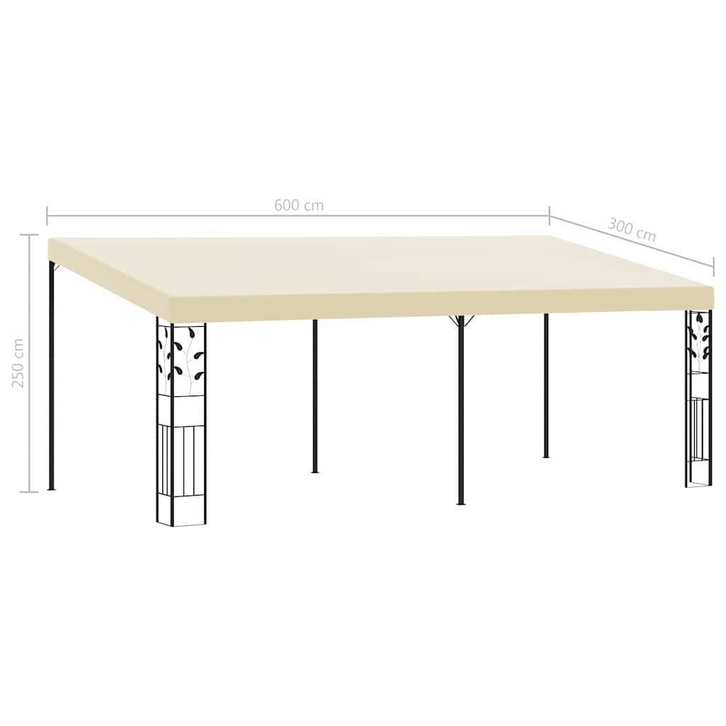 Zidna sjenica 6 x 3 x 2,5 m krem