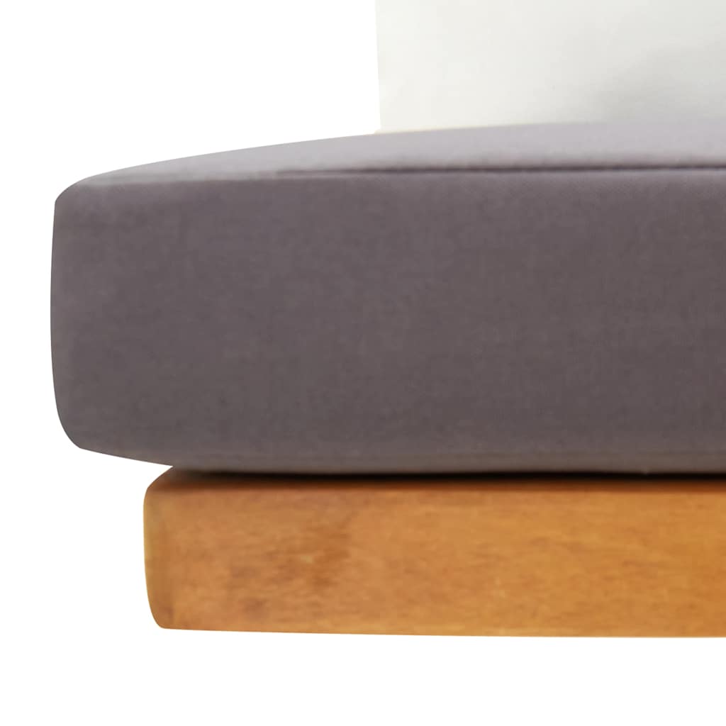 Kutna vrtna sofa od masivnog bagremovog drva s jastucima