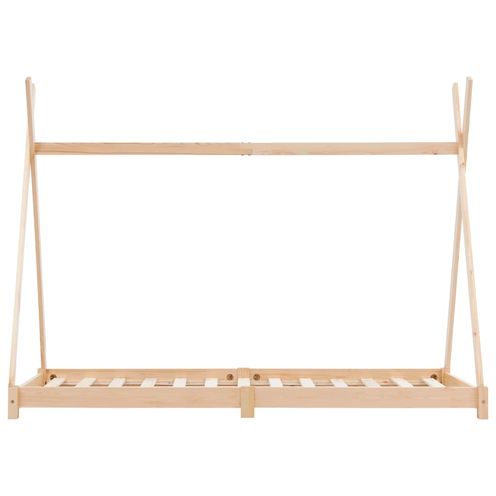 Okvir za dječji krevet od masivne borovine 90 x 200 cm