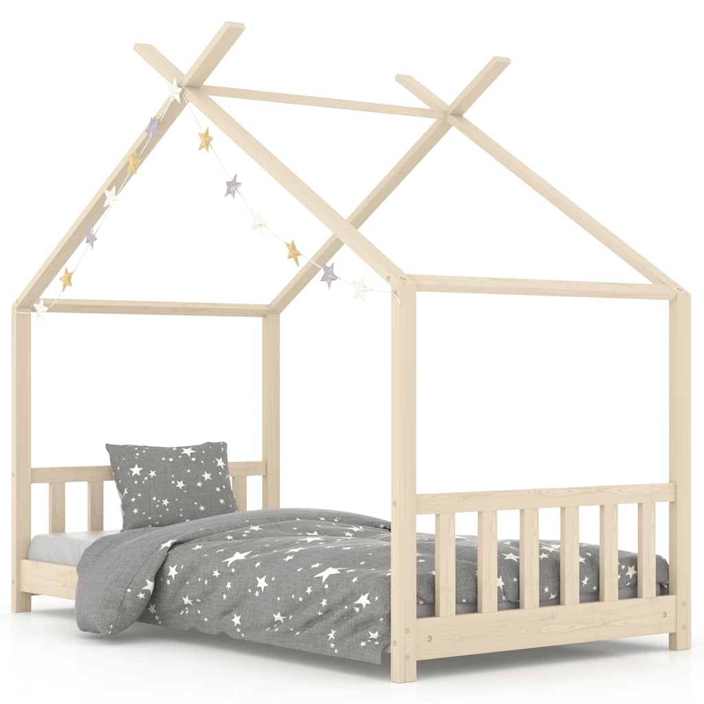 Okvir za dječji krevet od masivne borovine 80 x 160 cm