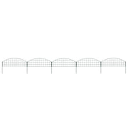 Set lučnih vrtnih ograda 77,3 x 26 cm zeleni