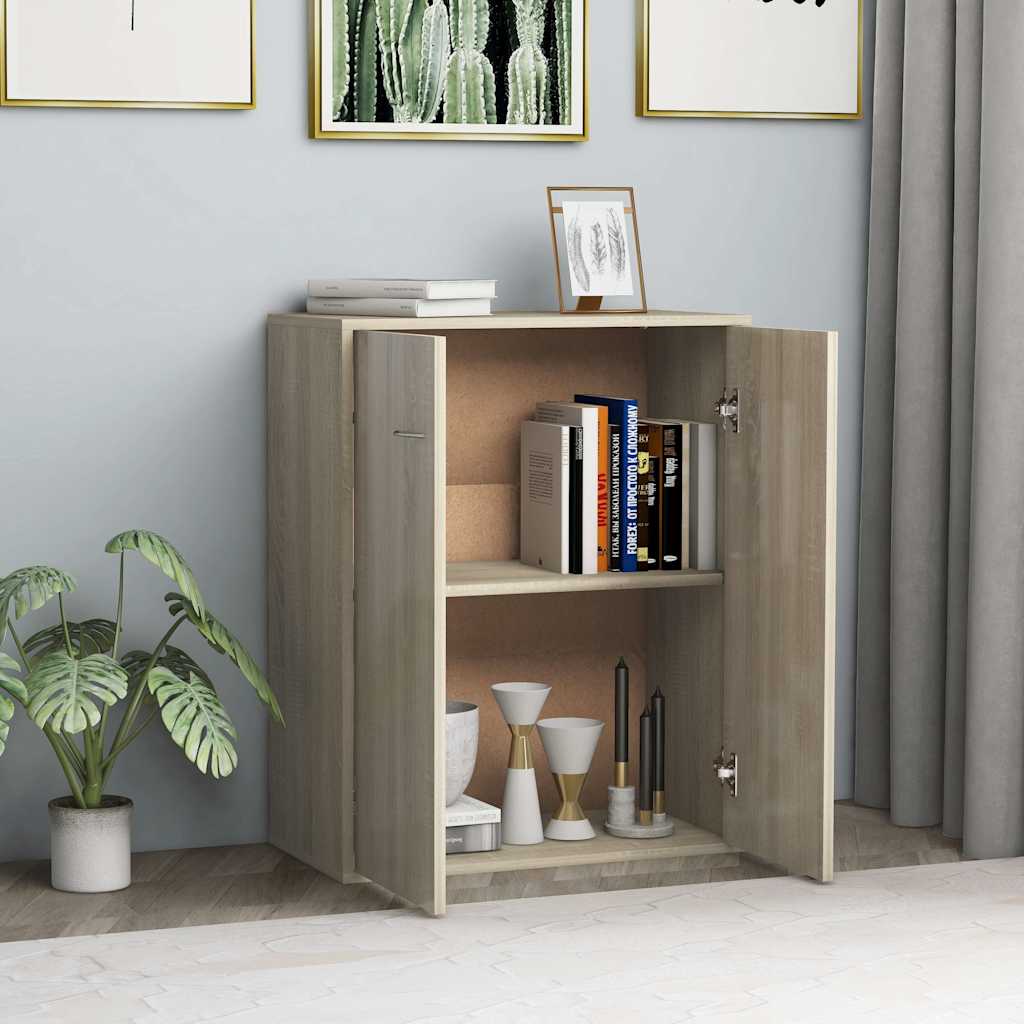 Komoda boja hrasta sonome 60 x 30 x 75 cm od konstruiranog drva Smeđa