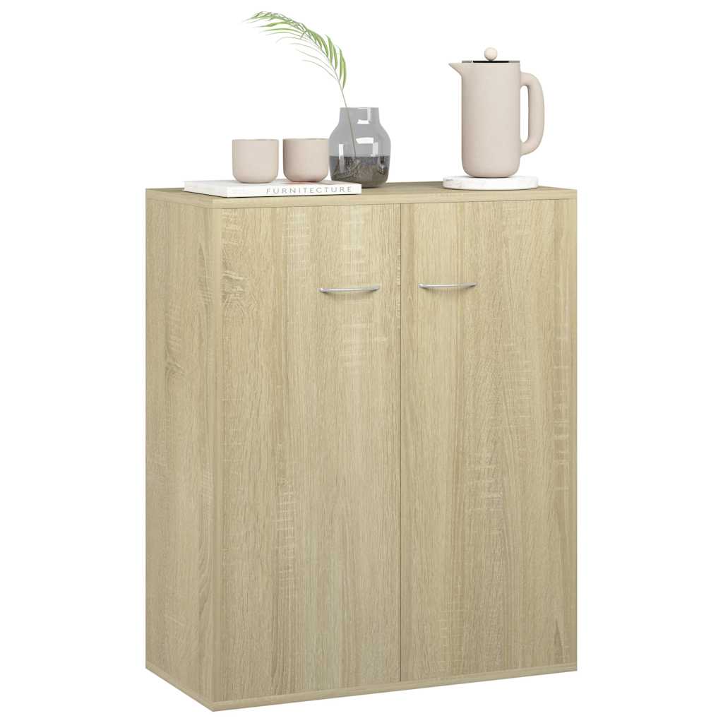 Komoda boja hrasta sonome 60 x 30 x 75 cm od konstruiranog drva Smeđa