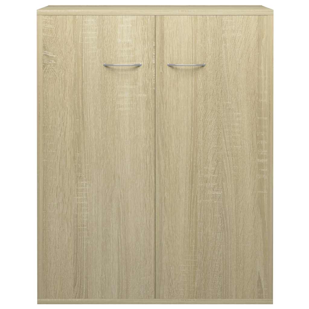 Komoda boja hrasta sonome 60 x 30 x 75 cm od konstruiranog drva Smeđa