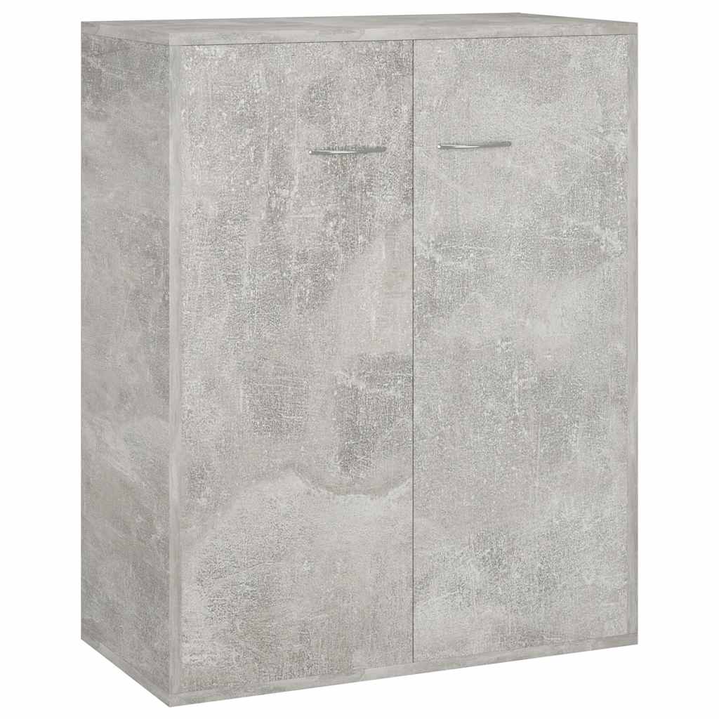 Komoda siva boja betona 60 x 30 x 75 cm od konstruiranog drva