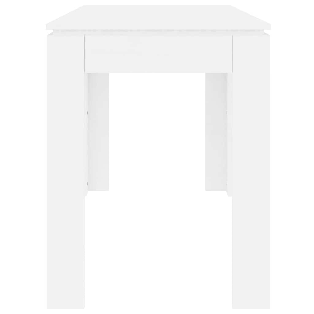 Blagovaonski stol bijeli 120 x 60 x 76 cm konstruirano drvo