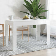 Blagovaonski stol sjajni bijeli 120x60x76 cm konstruirano drvo