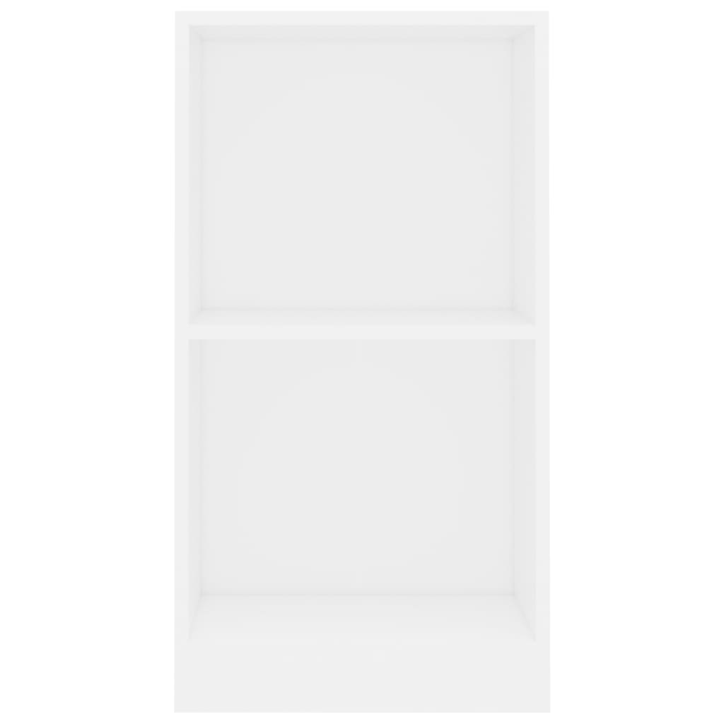 Polica za knjige bijela 40 x 24 x 75 cm od konstruiranog drva