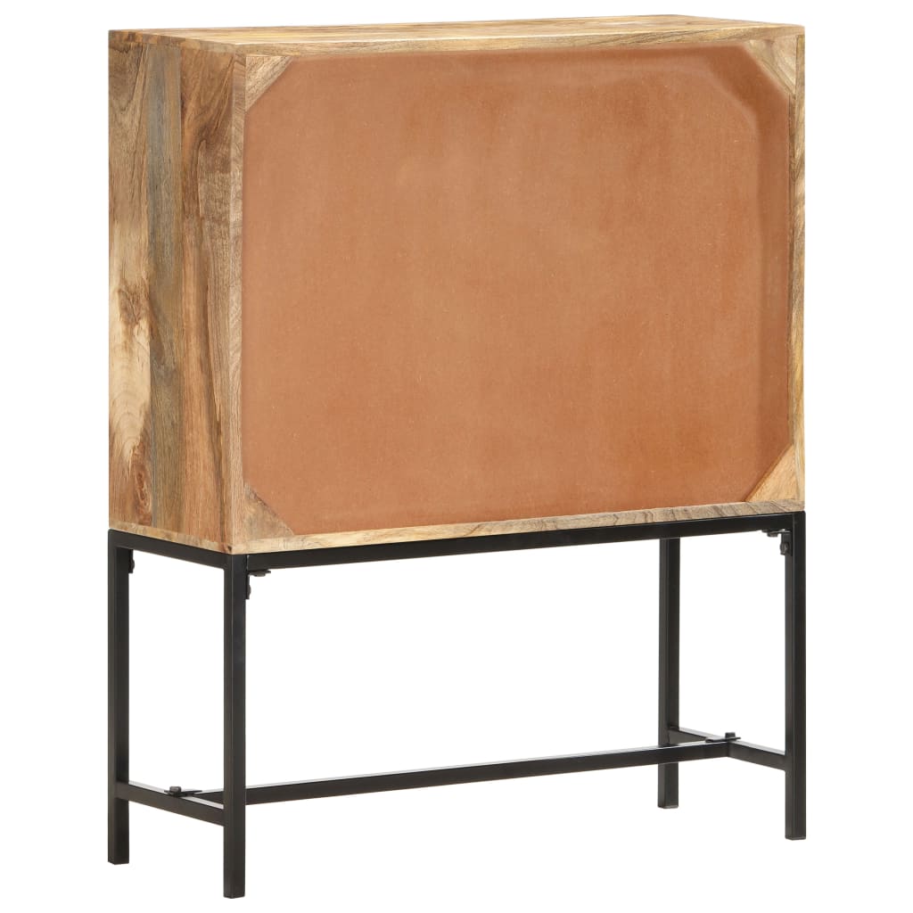 Visoka komoda od masivnog drva manga 80 x 30 x 100 cm