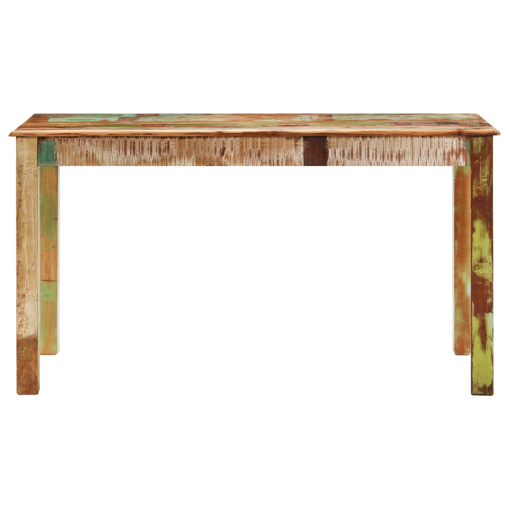 Blagovaonski stol od masivnog obnovljenog drva 140 x 70 x 76 cm
