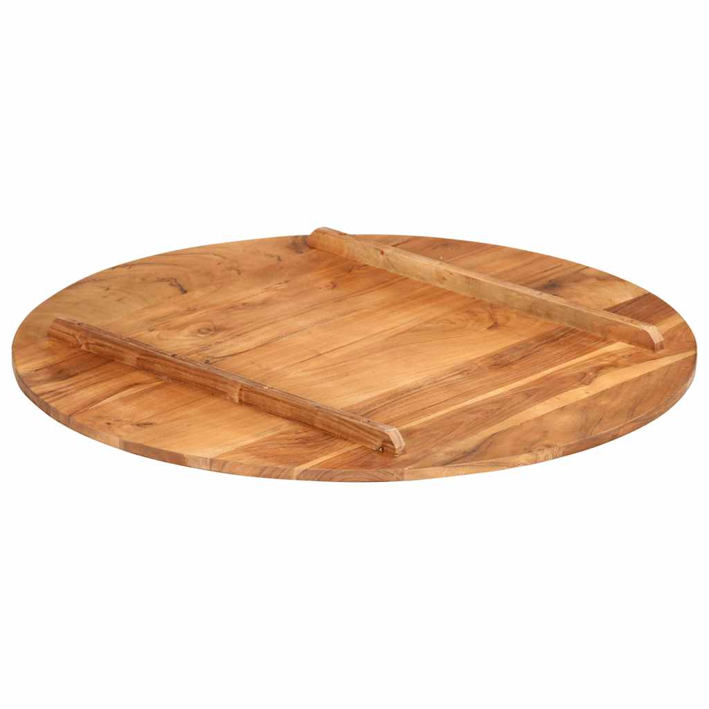 Stolna ploča od masivnog drva bagrema okrugla 15 - 16 mm 80 cm