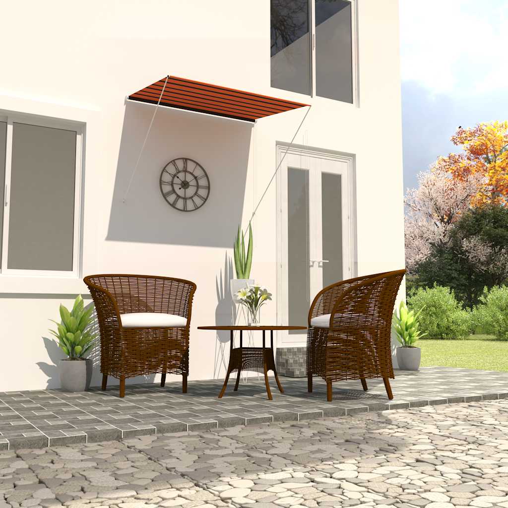 Tenda na uvlačenje 200 x 150 cm narančasto-smeđa