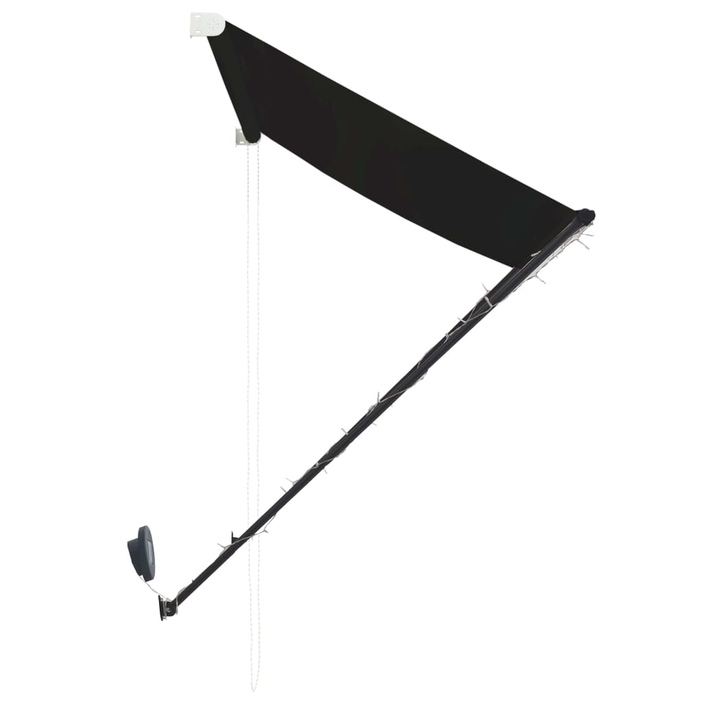 Tenda na uvlačenje s LED svjetlima 300 x 150 cm antracit
