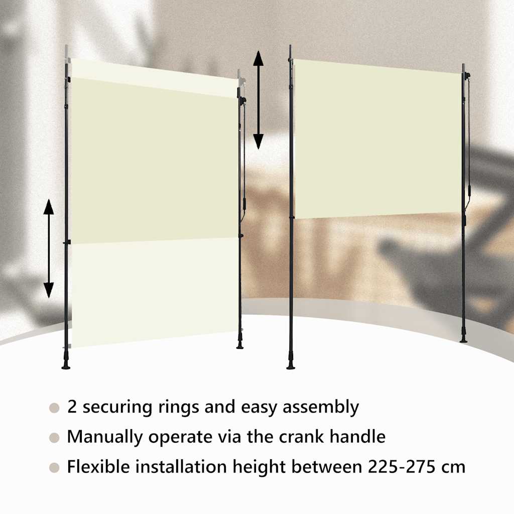 Vanjska roleta 150 x 270 cm krem