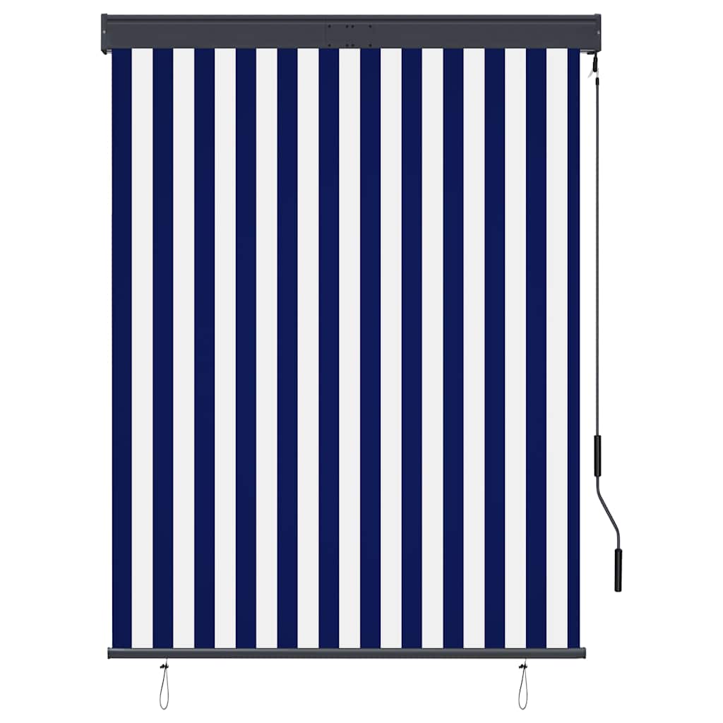 Vanjska roleta 120 x 250 cm plavo-bijela
