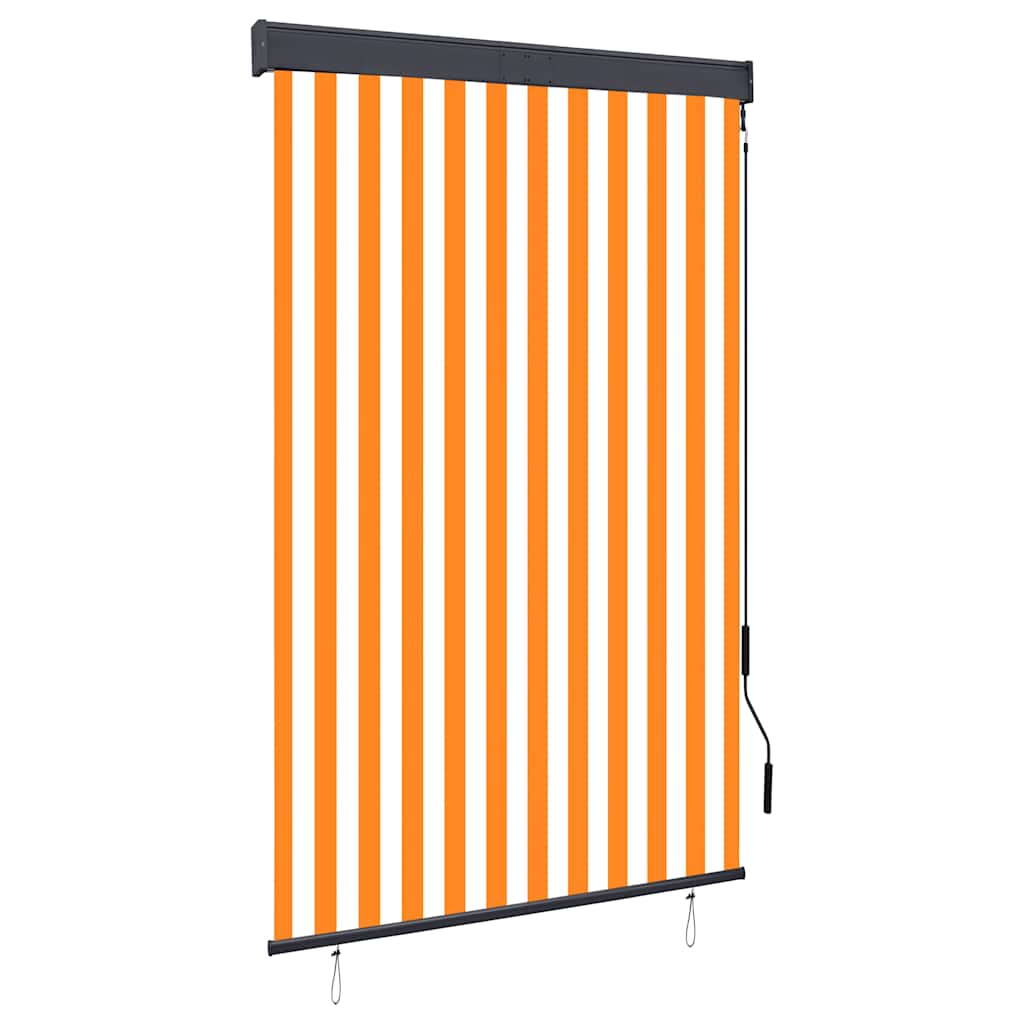 Vanjska roleta 120 x 250 cm bijelo-narančasta