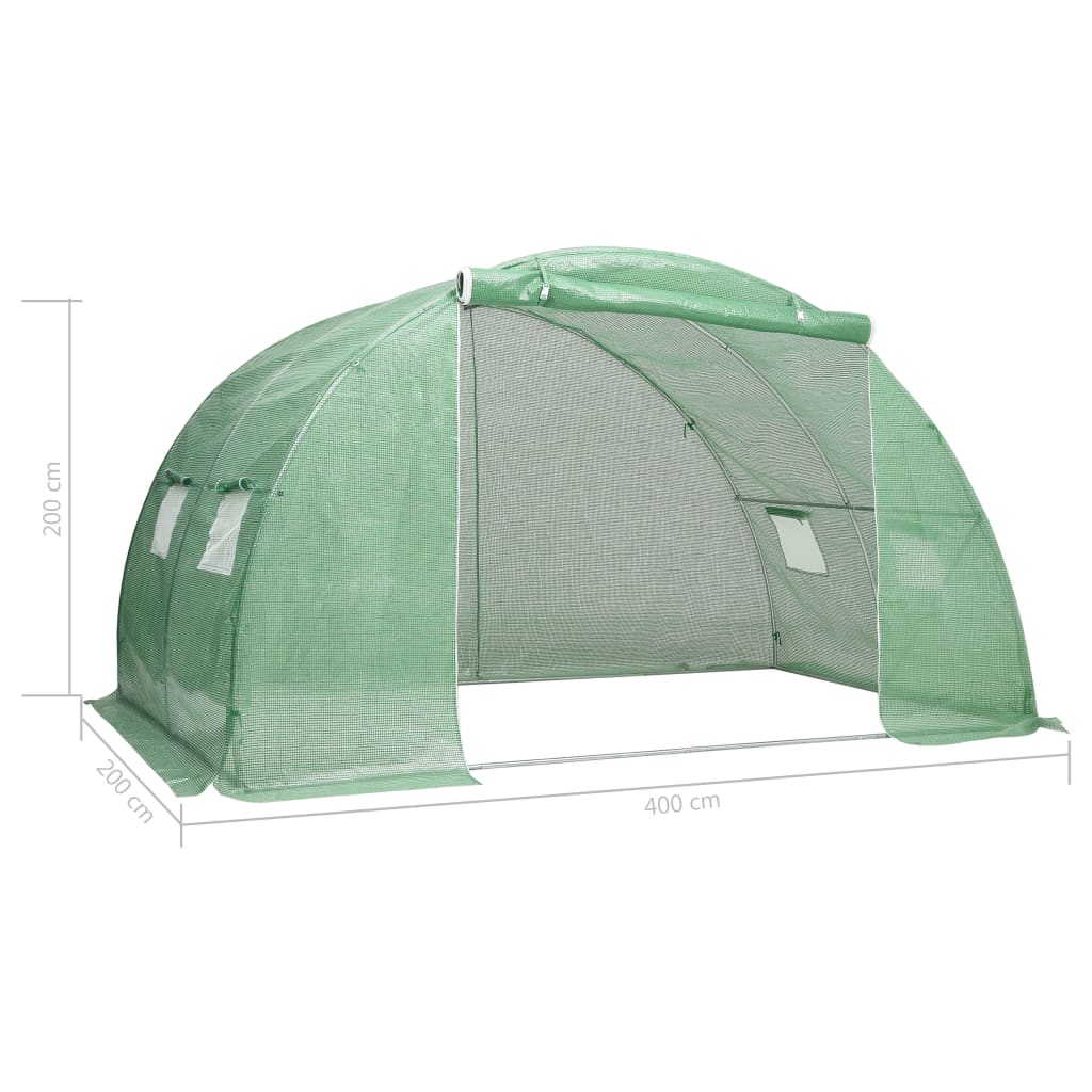 Plastenik 8 m² 2 x 4 x 2 m