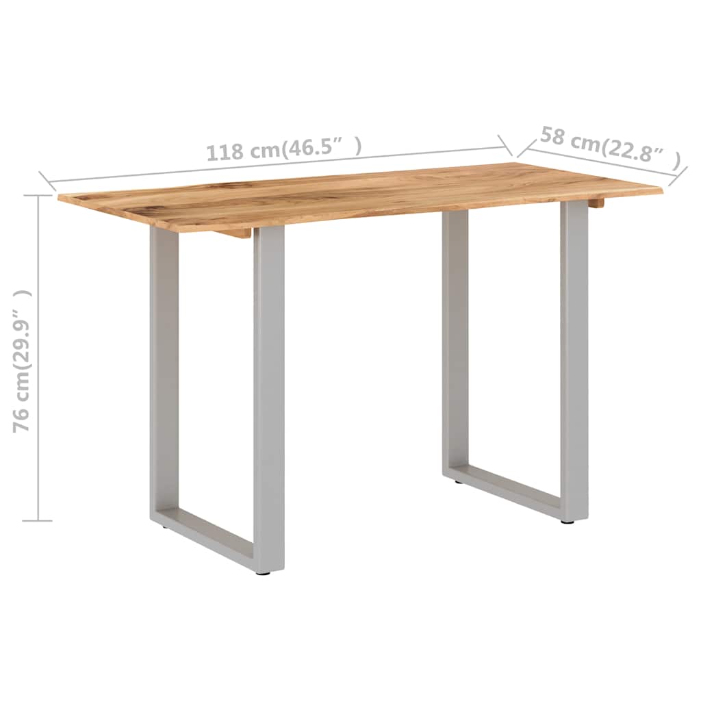 Blagovaonski stol 118 x 58 x 76 cm od masivnog bagremovog drva