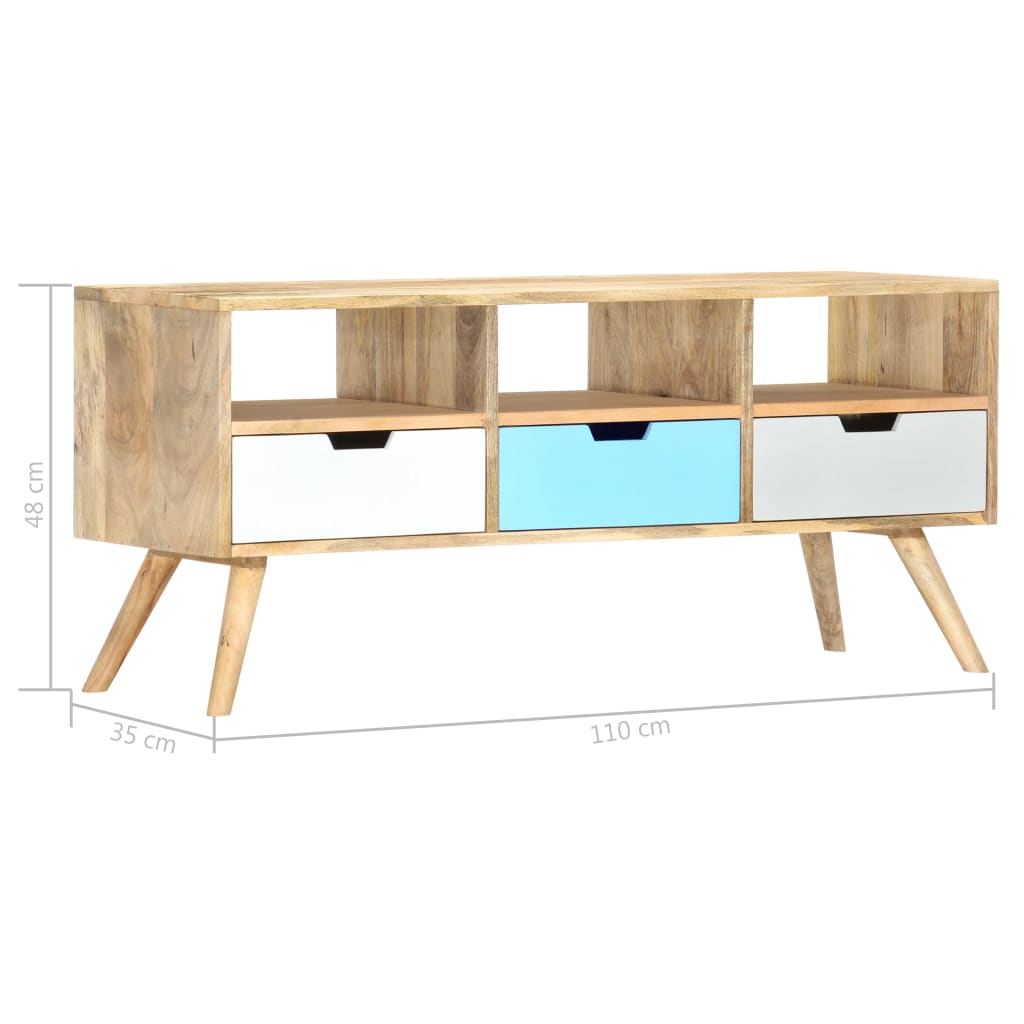 TV ormarić 110 x 35 x 48 cm od masivnog drva manga
