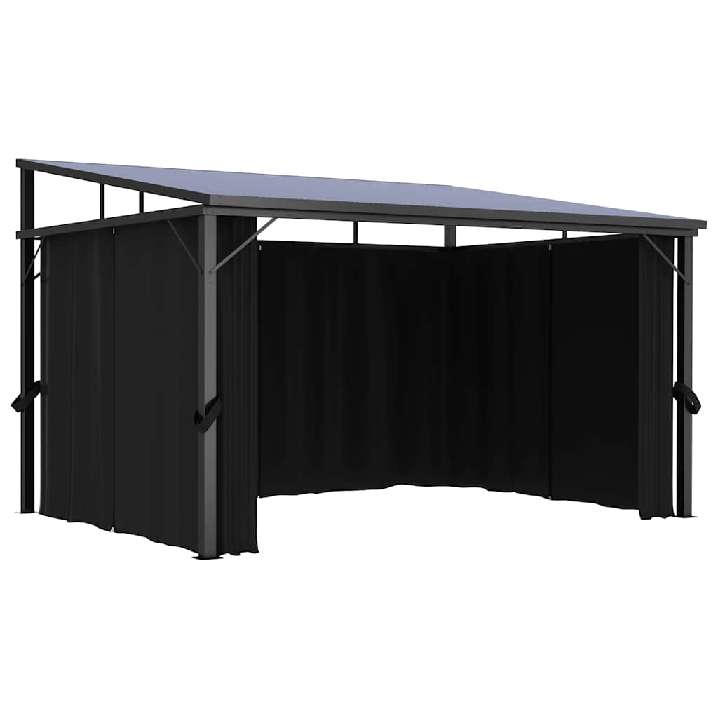 Sjenica sa zastorom 405 x 294 x 244 cm antracit