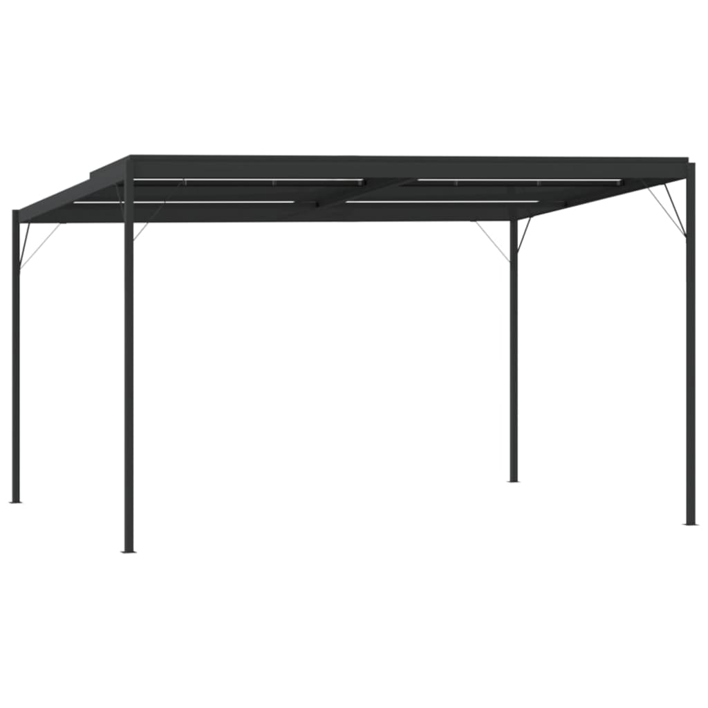 Sjenica s krovom antracit 4 x 3 x 2,5 m od aluminija i čelika