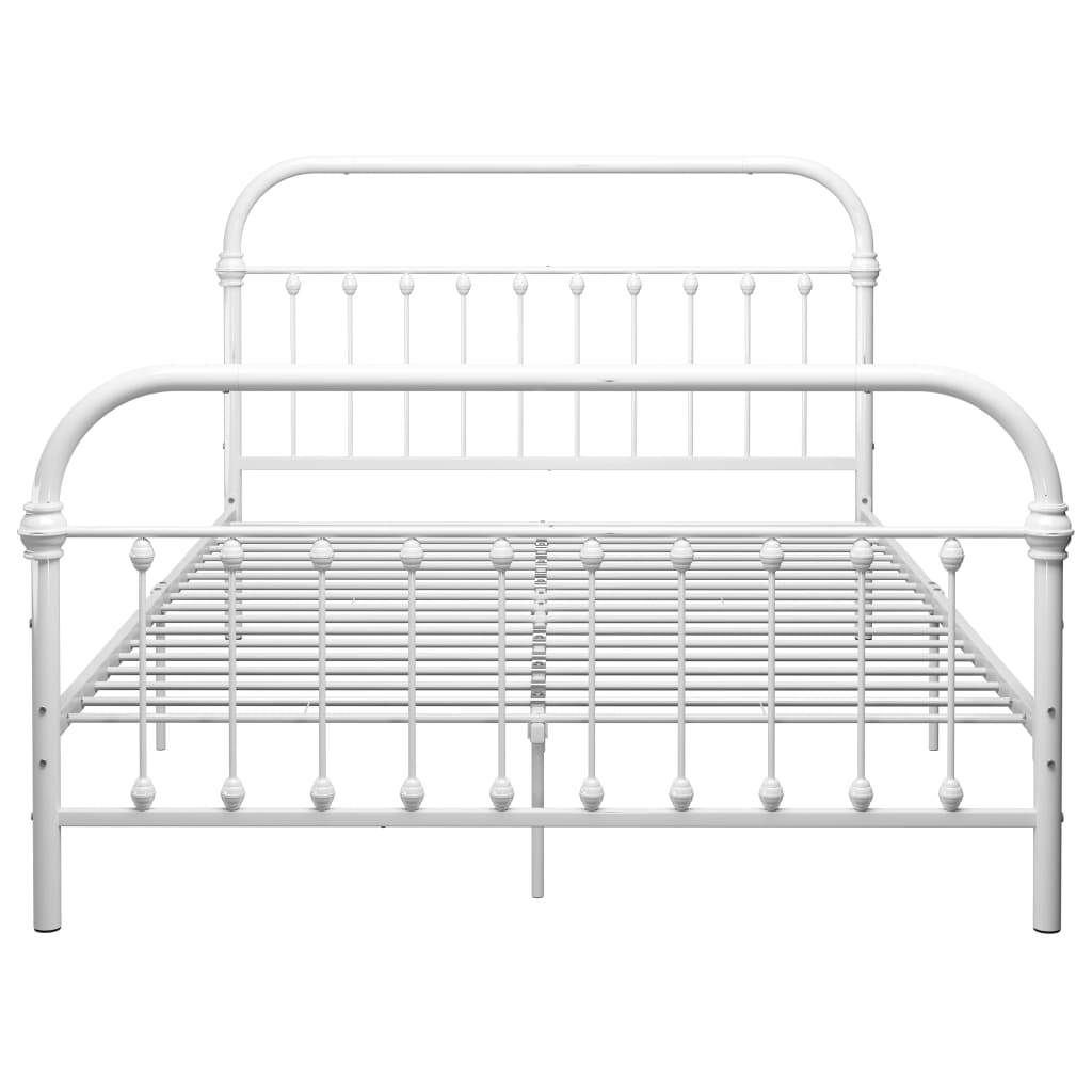 Okvir za krevet bijeli metalni 120 x 200 cm