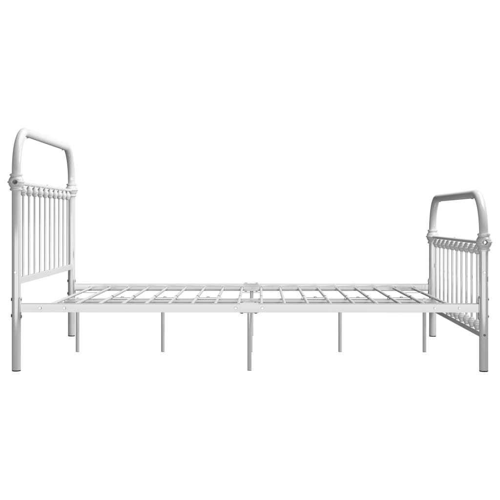 Okvir za krevet bijeli metalni 120 x 200 cm