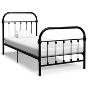 Okvir za krevet crni metalni 90 x 200 cm